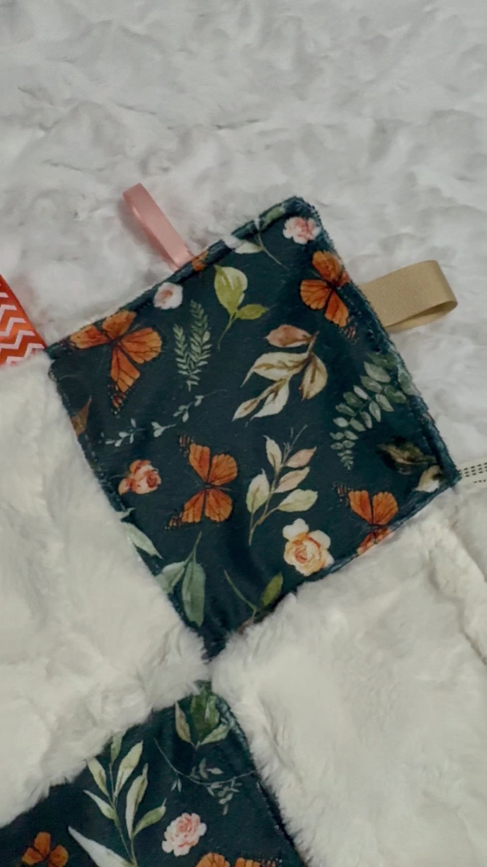 Thumbnail: Butterfly Floral Crinkle tag Toy