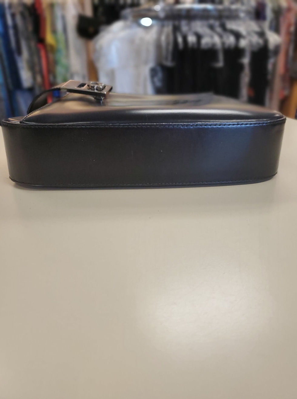 Thumbnail: Ferragamo Leather Gancio Shoulder Bag