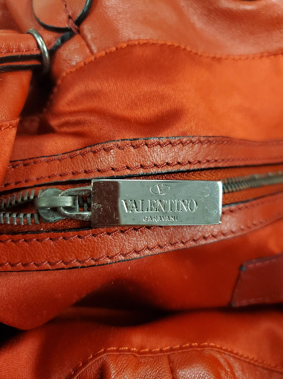 Thumbnail: Valentino Leather & Rhinestones Tote