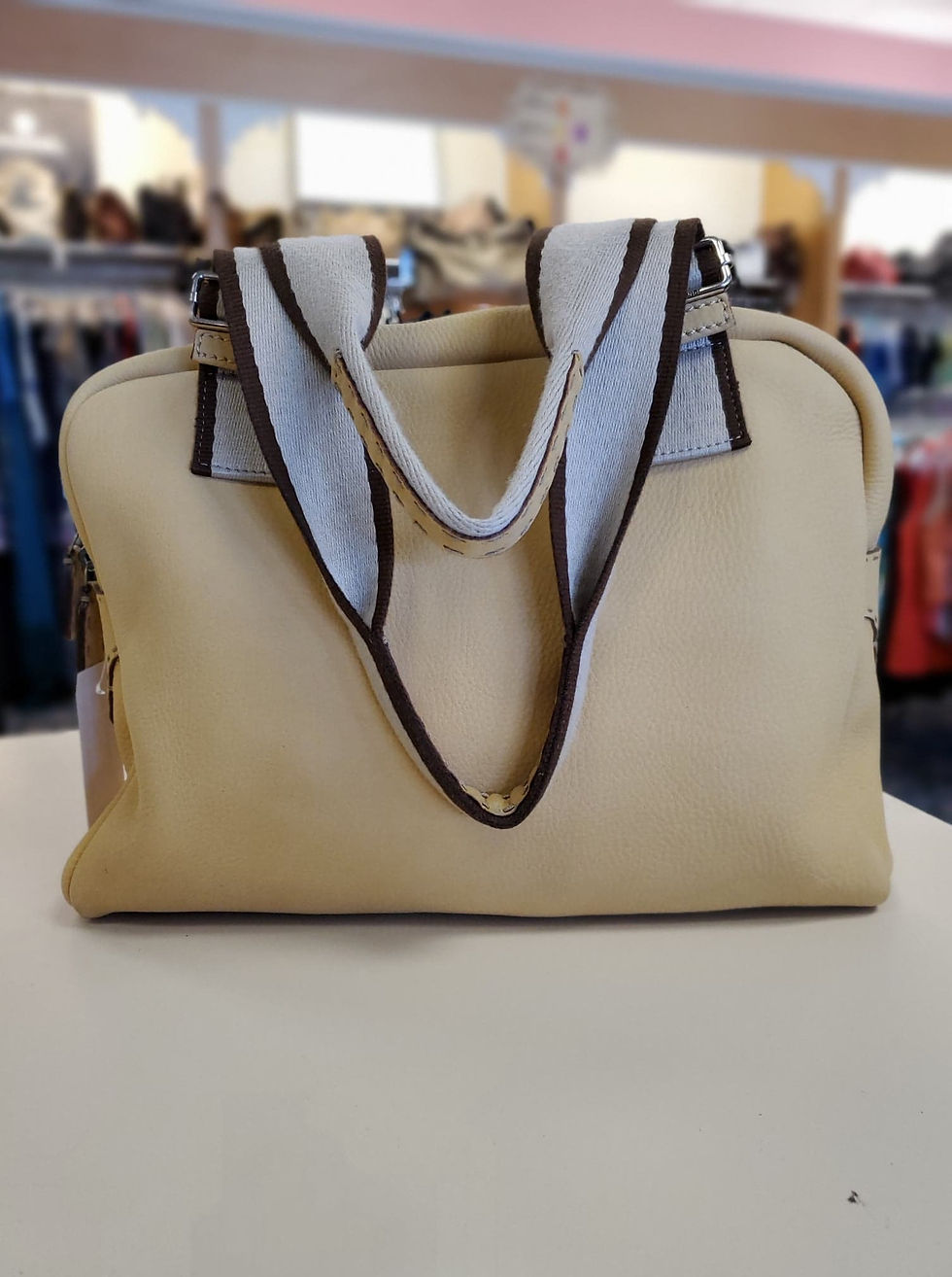 Thumbnail: Fendi Perforated Suede Handle Bag