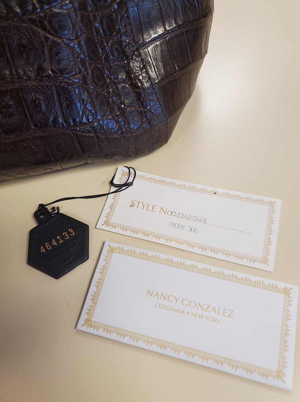 Thumbnail: Nancy Gonzalez Crocodile Shoulder Bag