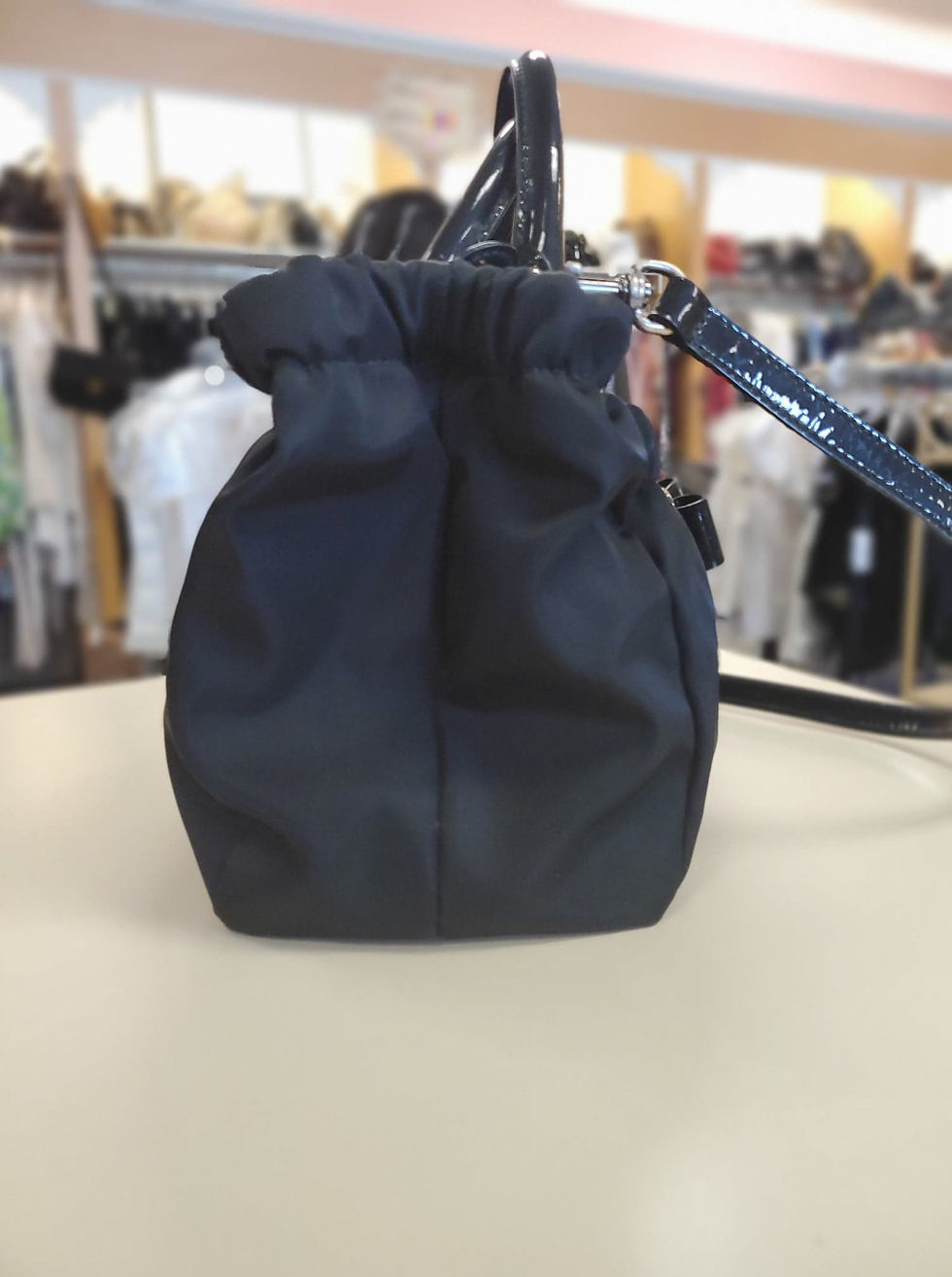 Thumbnail: Ferragamo Nylon Vara Satchel
