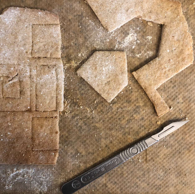 Gingerbread City in Progress