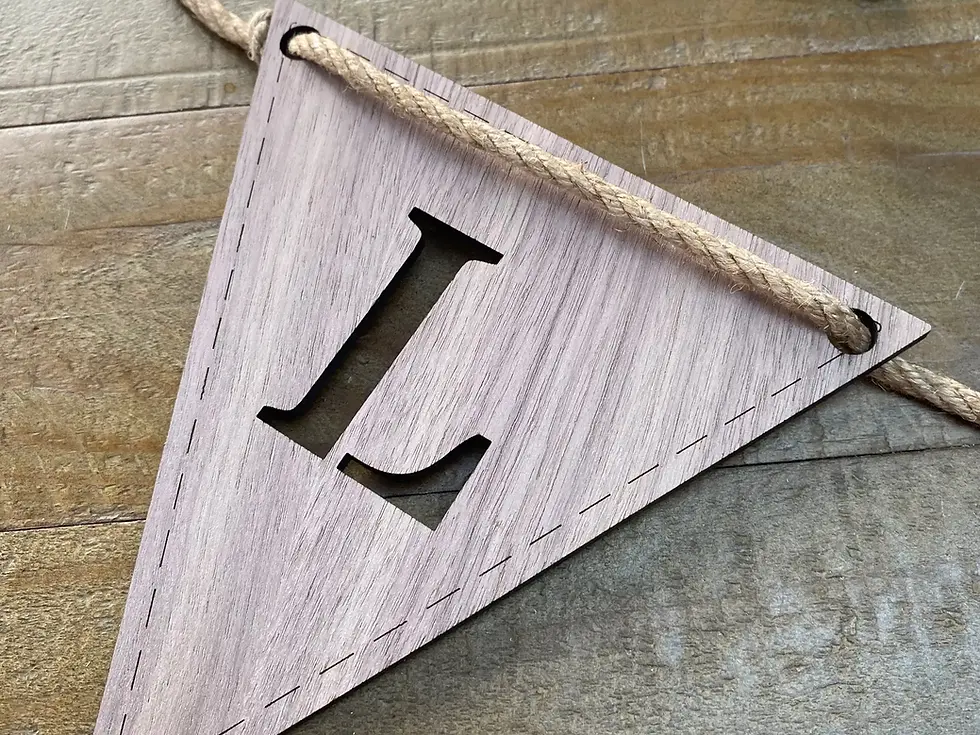 Thumbnail: Bunting name sign for nursery