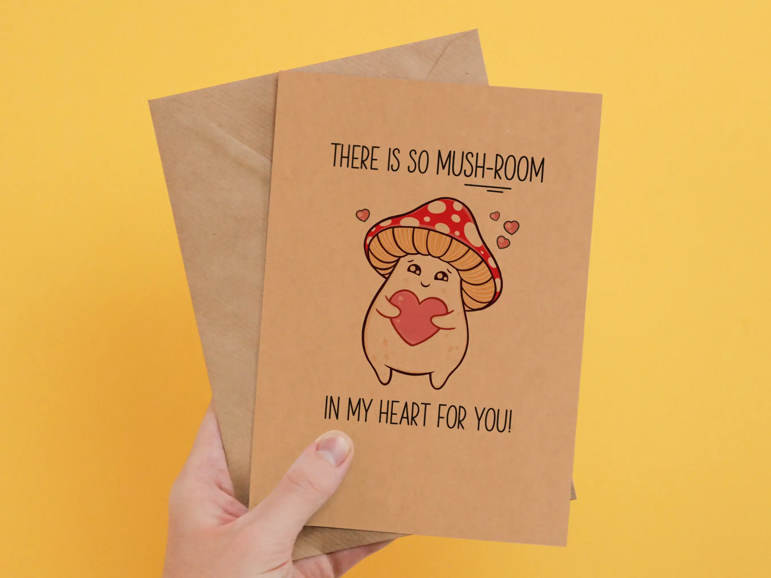 Funny Mother's Day Card - Cute Kawaii Mushroom Theme