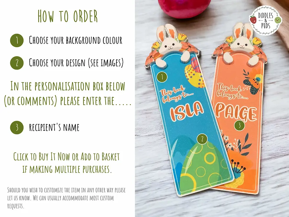 Thumbnail: Easter bunny bookmark