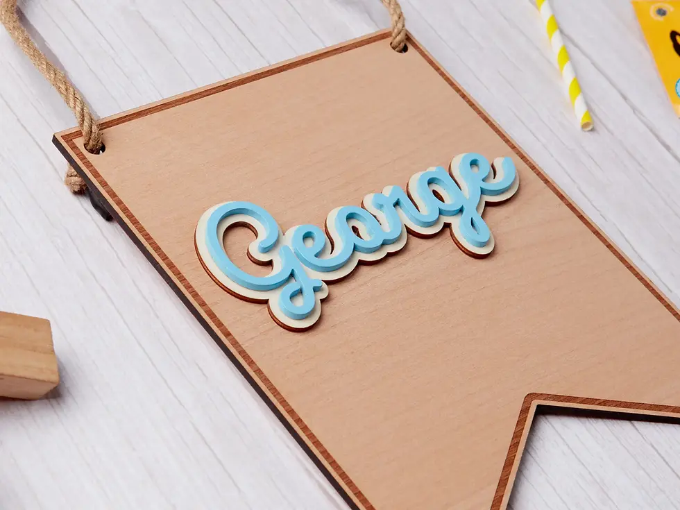 Thumbnail: Name banner for nursery