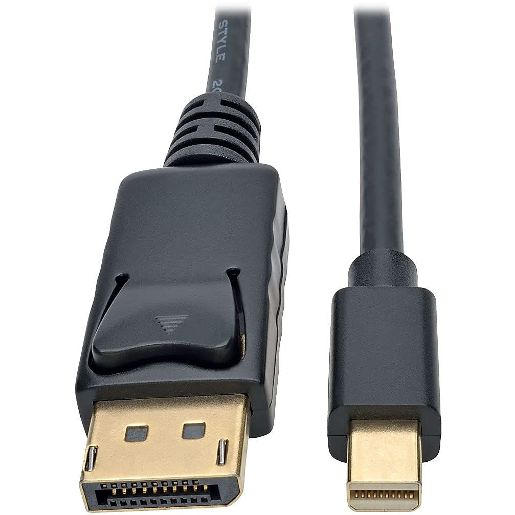 3' Mini Displayport Male To Displayport Male Black