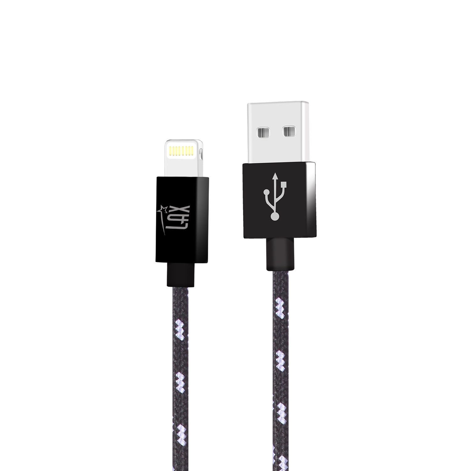 6' Black Lightning To Usb-A Cable