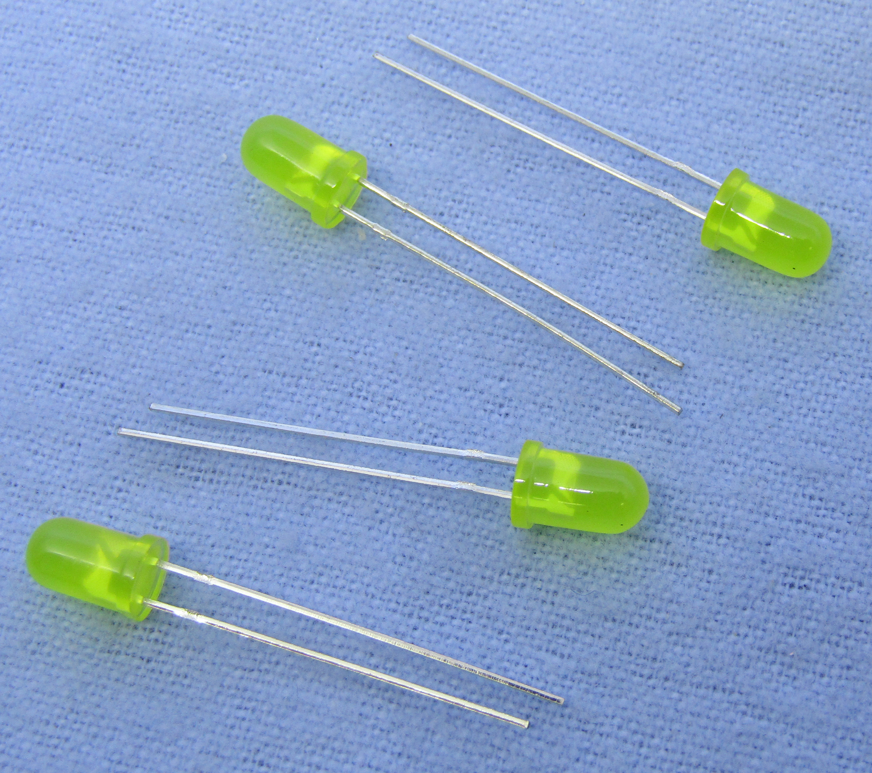 T-1 3/4 Round Led Yellow 4/Pkg