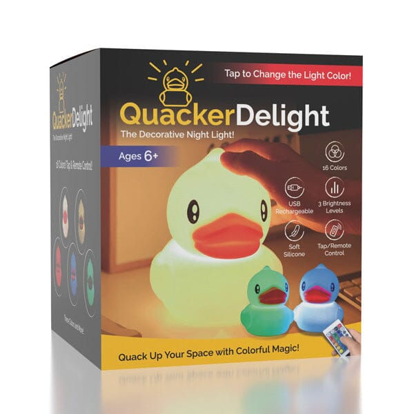 Quackerdelight: Decorative Rubber Ducky Night Light Color Changing With Remote