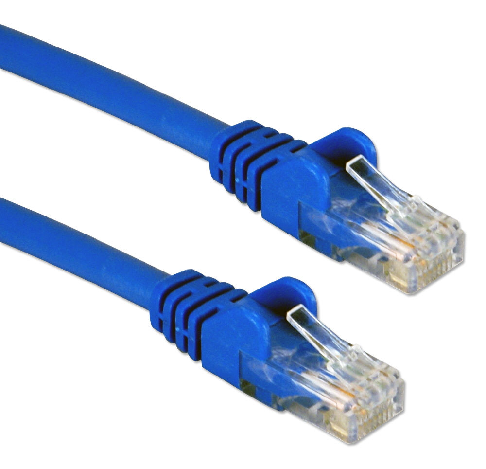 14Ft Cat6 Gigabit Flexible Molded Blue Patch Cord