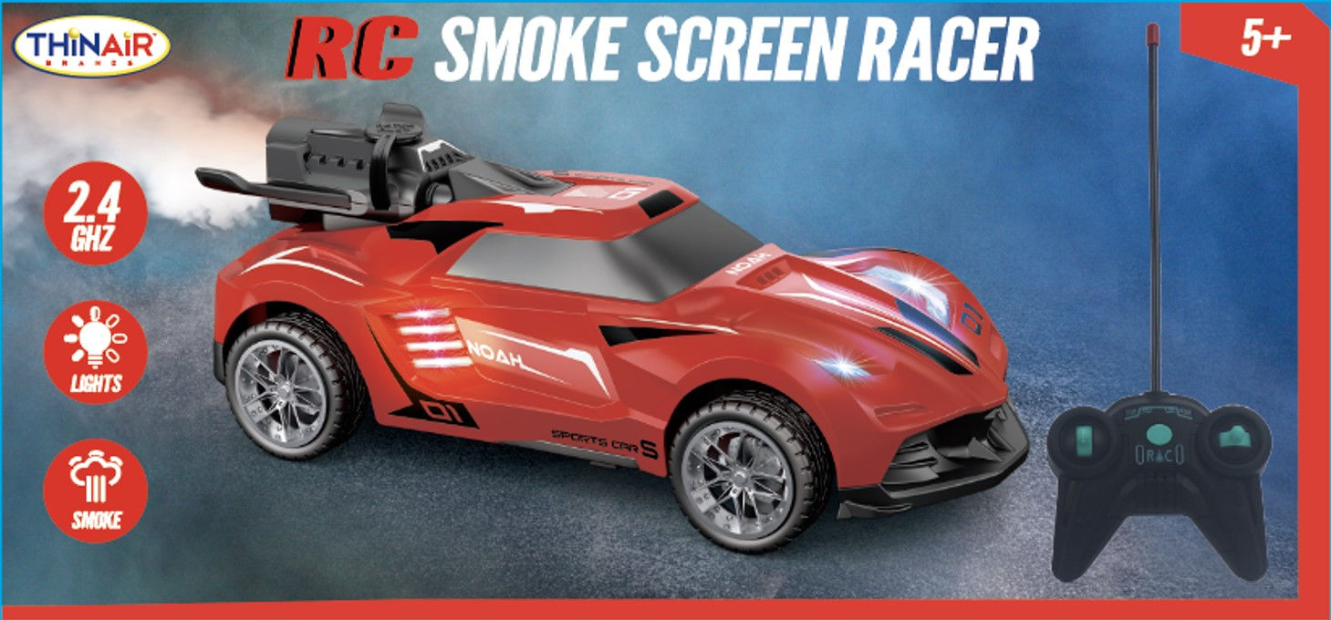 Remote Control Smoke Screen Racer Car Red