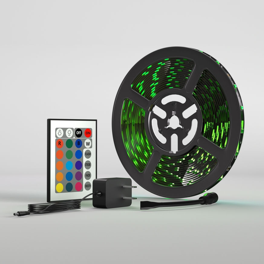 100' Rgb Sound Activated Led Multi-Color Light Strip