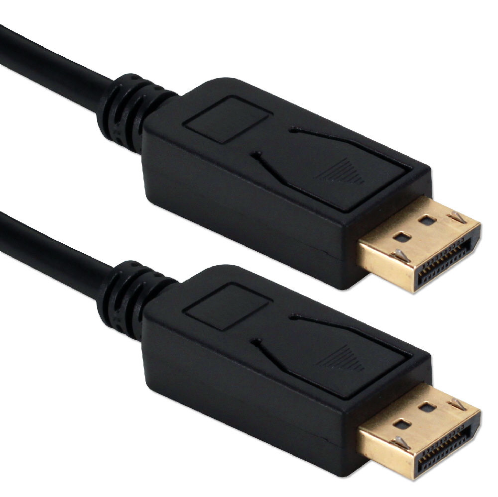 10Ft Displayport 1.4 Ultrahd 8K Black Cable With Latches
