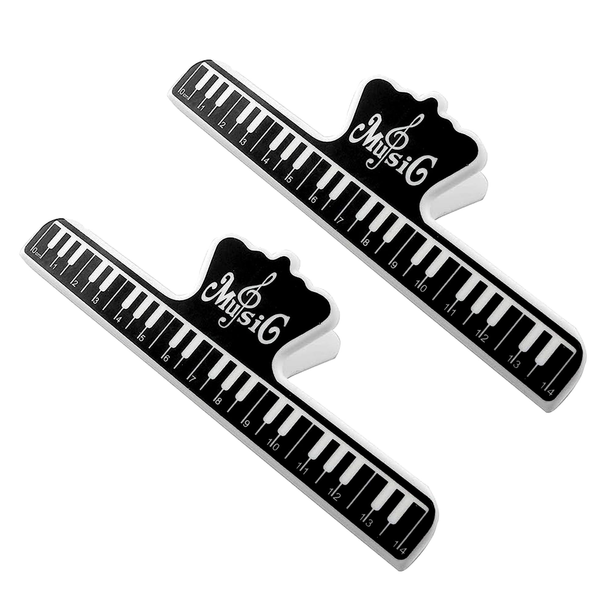 5 Core Music Sheet Holder Clip Durable Black Plastic Page Holder