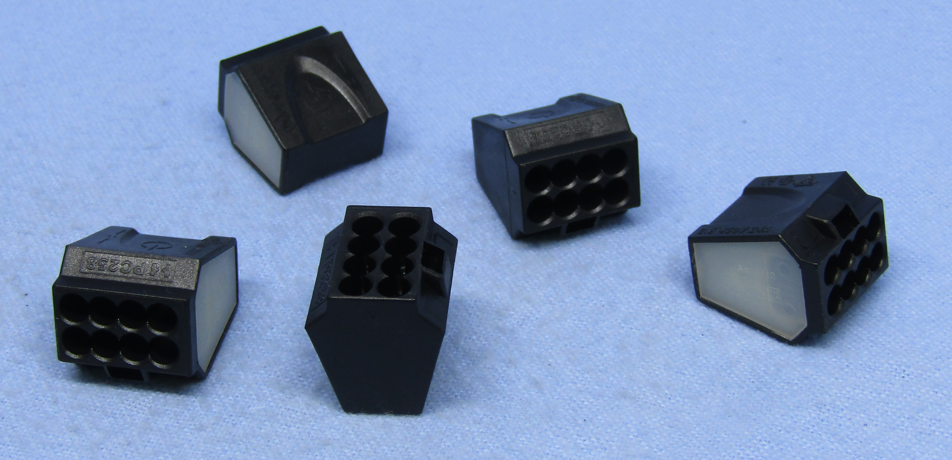 Wire Nut-8 Hole-Black, 5/Pkg