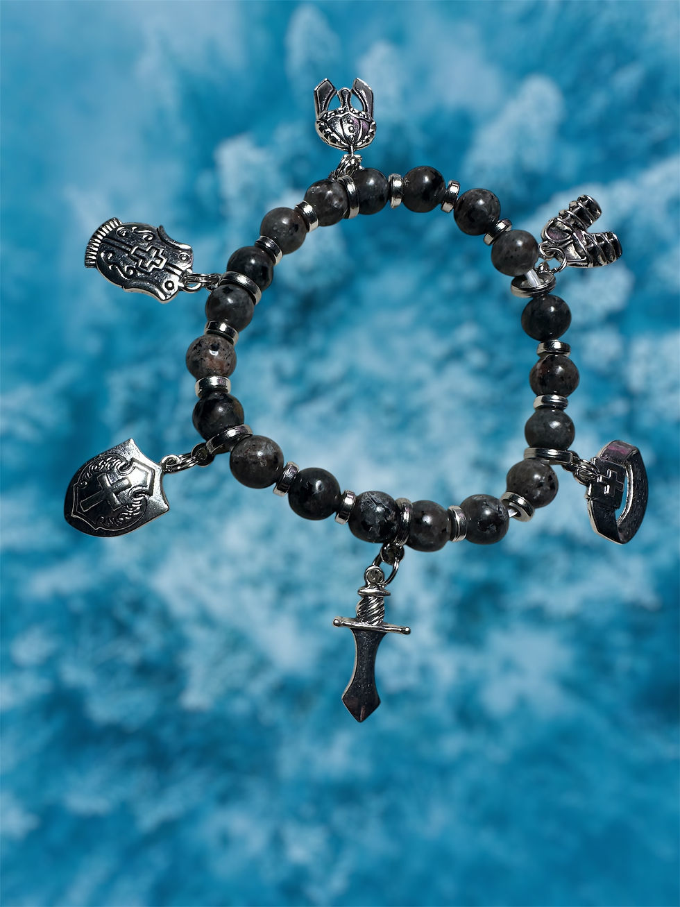 Thumbnail: Armor of God Yooperlite stretch bracelet