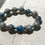 Thumbnail: Raindrop Azurite stretch bracelet, custom charm