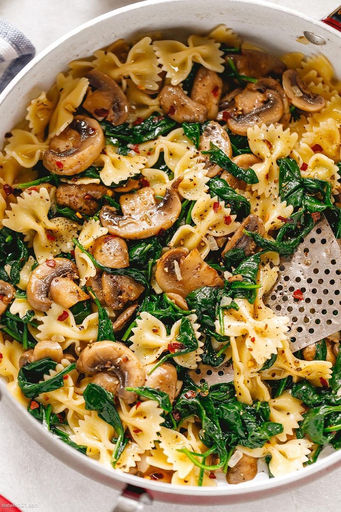 Vegan Parmesan Mushroom Pasta!