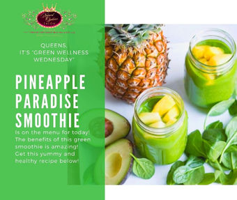Pineapple Paradise Green Smoothie!