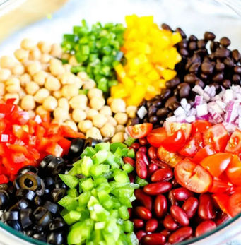 Rainbow Bean Salad