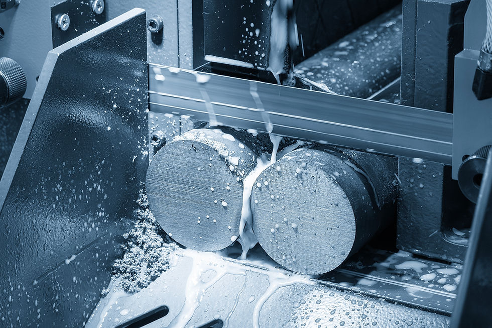 Foto van automatische bandzaag
Picture of a automatic bandsaw