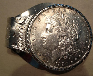 custom sterling and dollar money clip