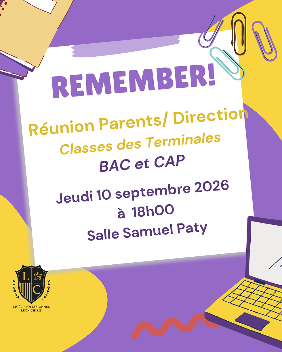 Réunion Parents/équipe de Direction