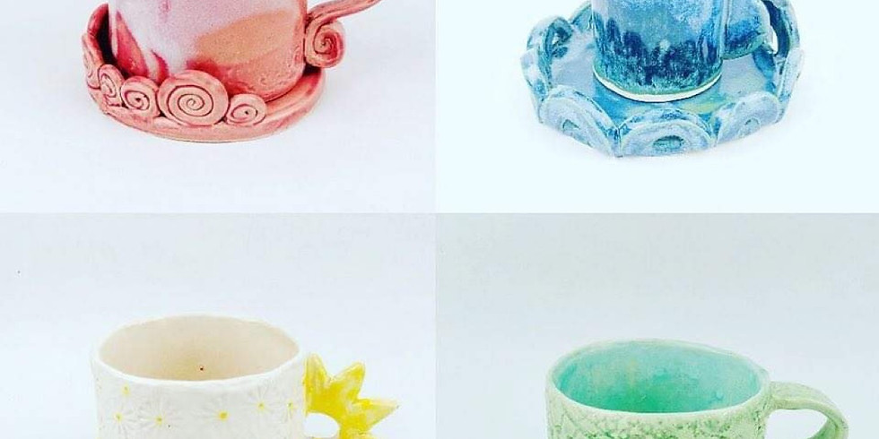 GOODNA - STUDIO - Pottery Class - Create & decorate your own pottery cup!