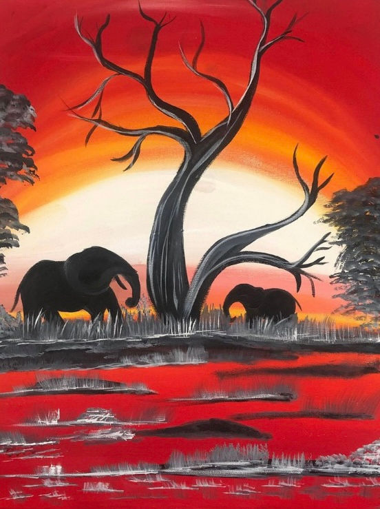 LOGANHOLME - Learn to paint ‘Safari Sunset’!