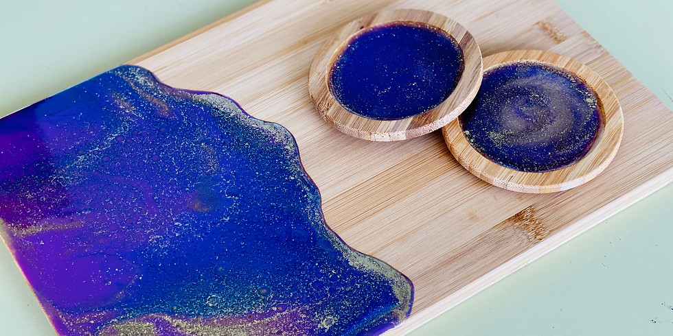 Springfield Orion - Learn to make a resin cheeseboard and coasters!