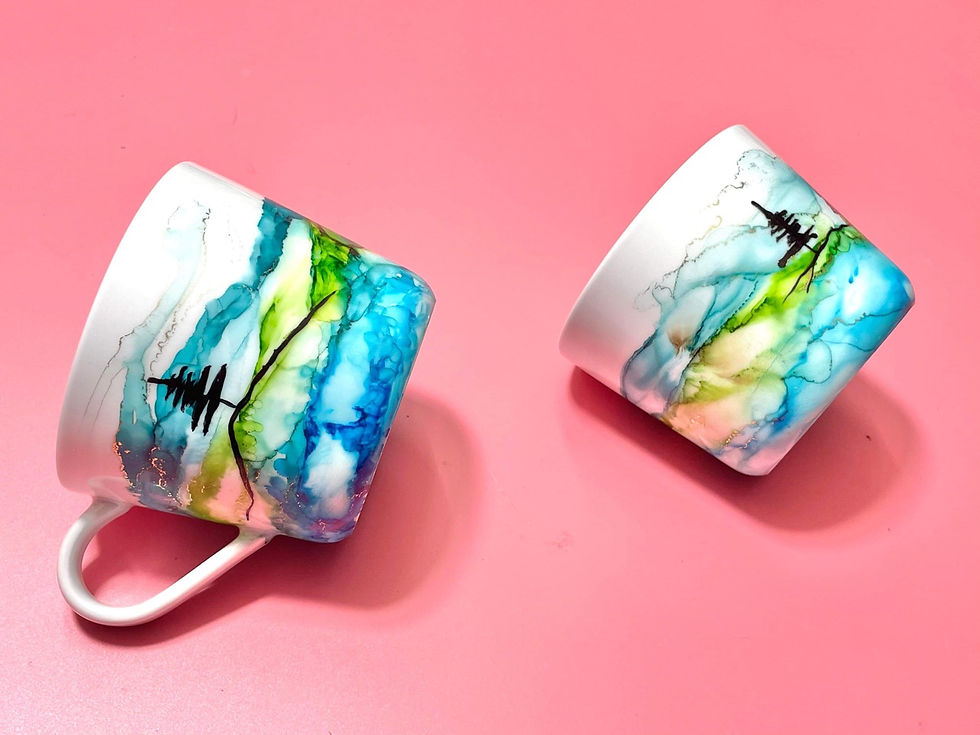 Degani Beenleigh - Learn to make 4x alcohol ink mugs!