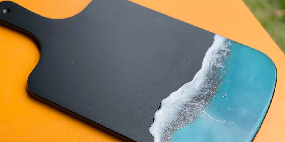 Coffee Club Hyperdome - Learn to make a resin (black) cheeseboard!