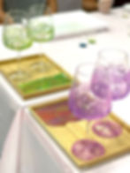 The Soul Nook, Marburg - Learn to make a resin bamboo tray and matching alcohol ink glasses!