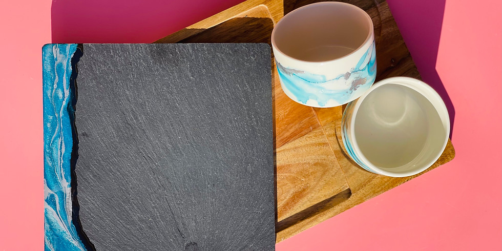 LOGANHOLME - Learn to make a resin/ink serving set!