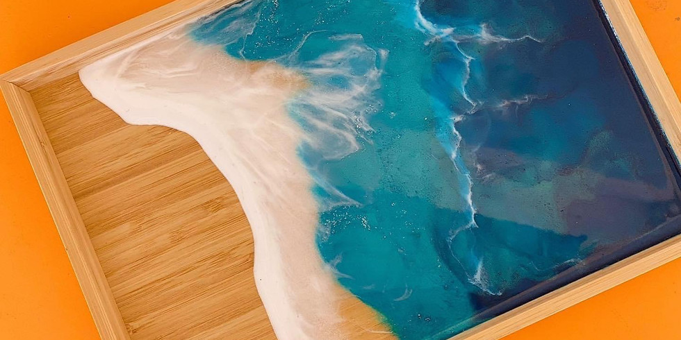 Mihi Creek Tavern - Learn to make a resin wave tea tray!
