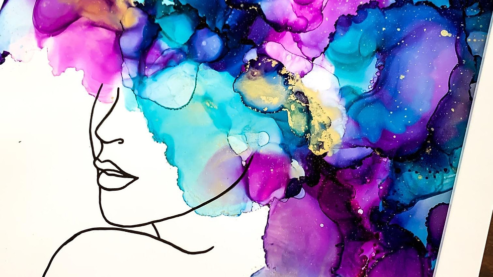 Springfield Orion - Make your own 'Bad Hair Day' Alcohol Ink Wall Art!