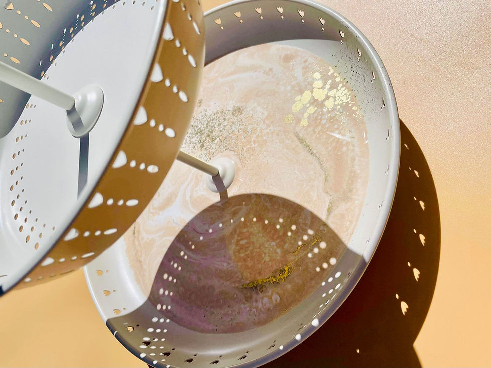 Goodna Studio - Resin topped serving stand!