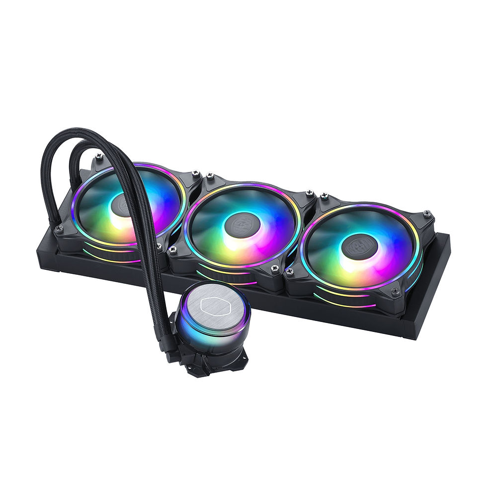 RGB CPU Cooler with three fans