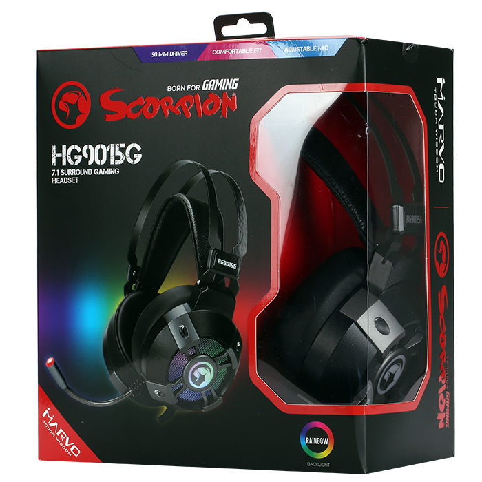 Thumbnail: Scorpion HG9015G Gaming Headset in box