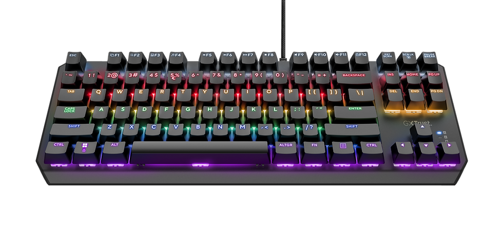 Thumbnail: RGB backlit keyboard with rainbow lighting