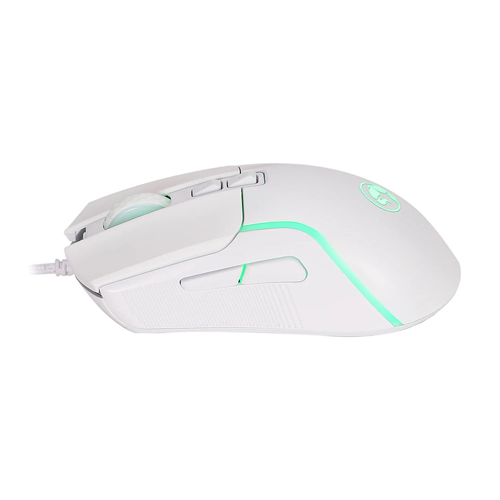 Thumbnail: White wired gaming mouse