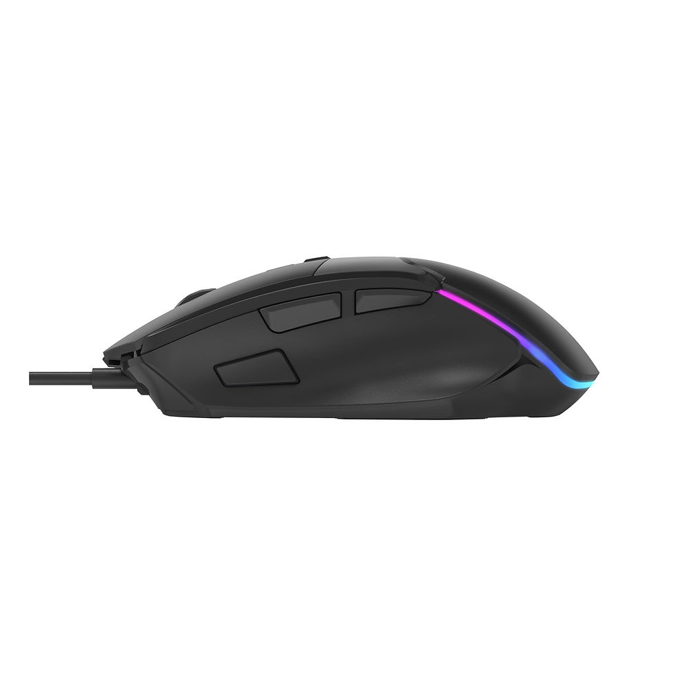 Thumbnail: Black wired gaming mouse