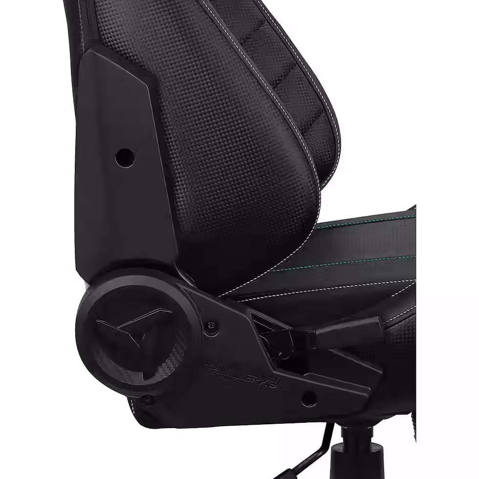Thumbnail: Black gaming chair, ergonomic design