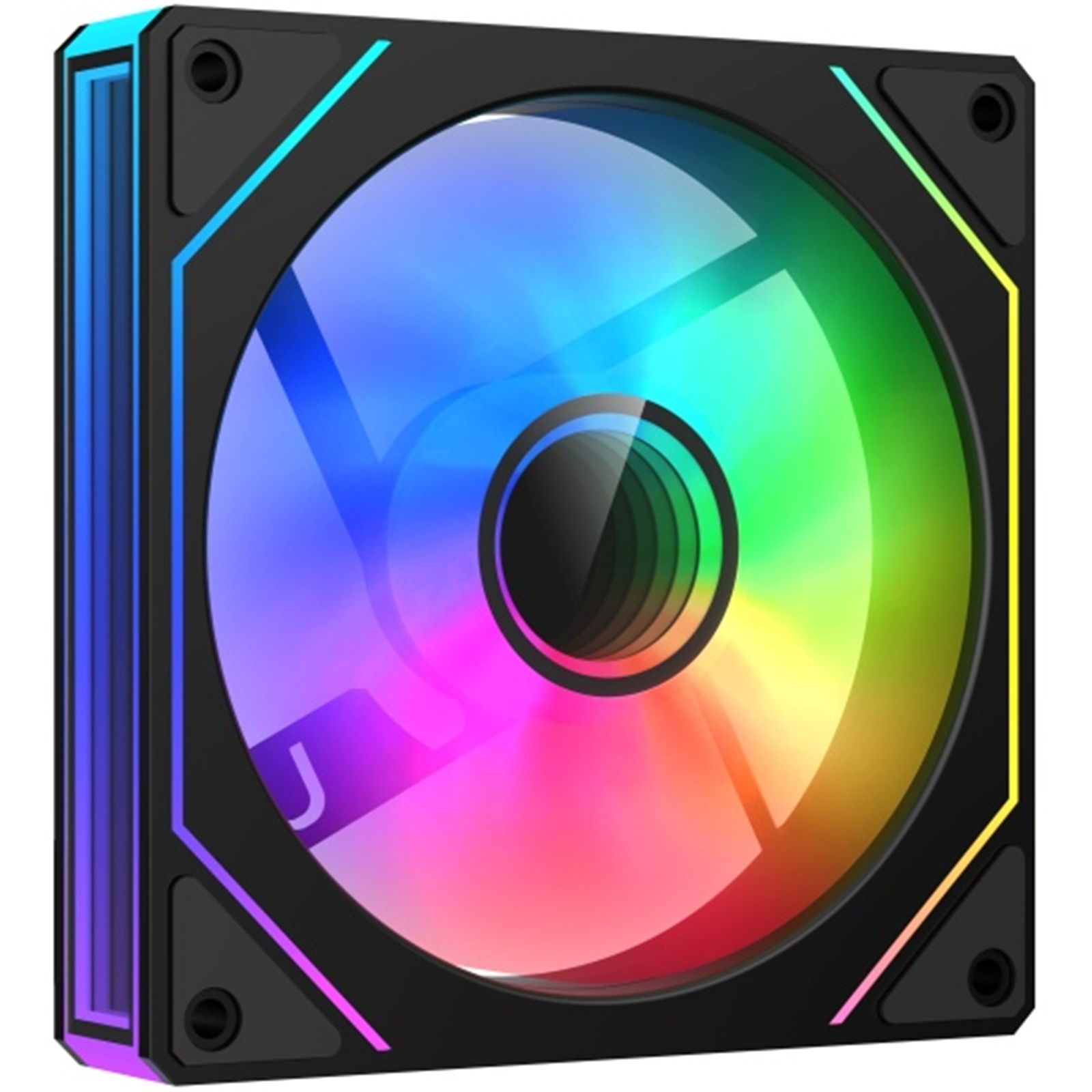 RGB PC fan with rainbow lighting
