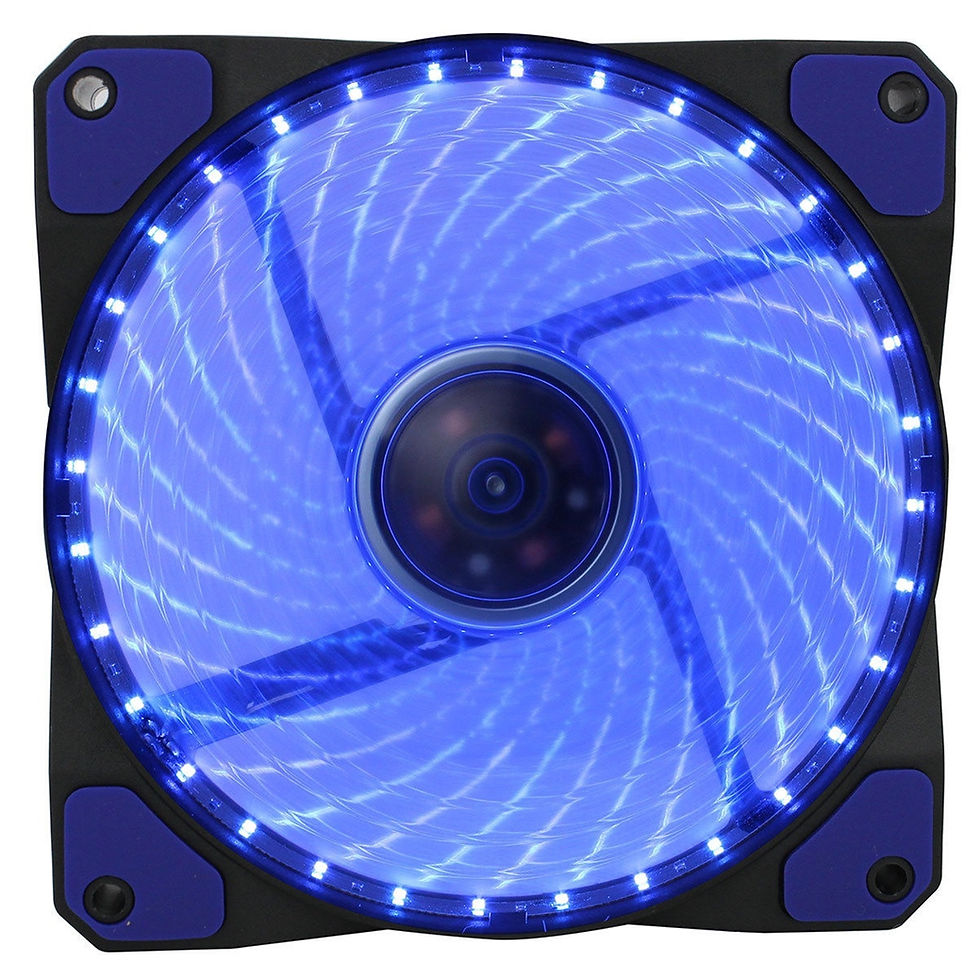 Blue LED CPU cooler fan