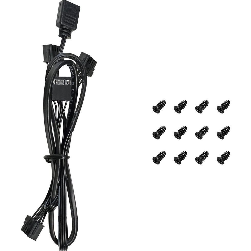 Thumbnail: ARGB fan cable and screws