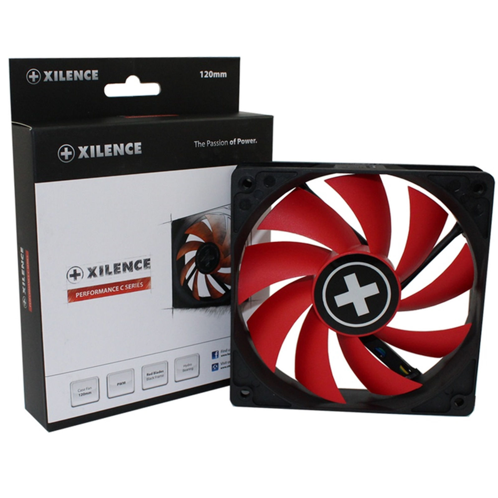 XILENCE 120mm red computer fan