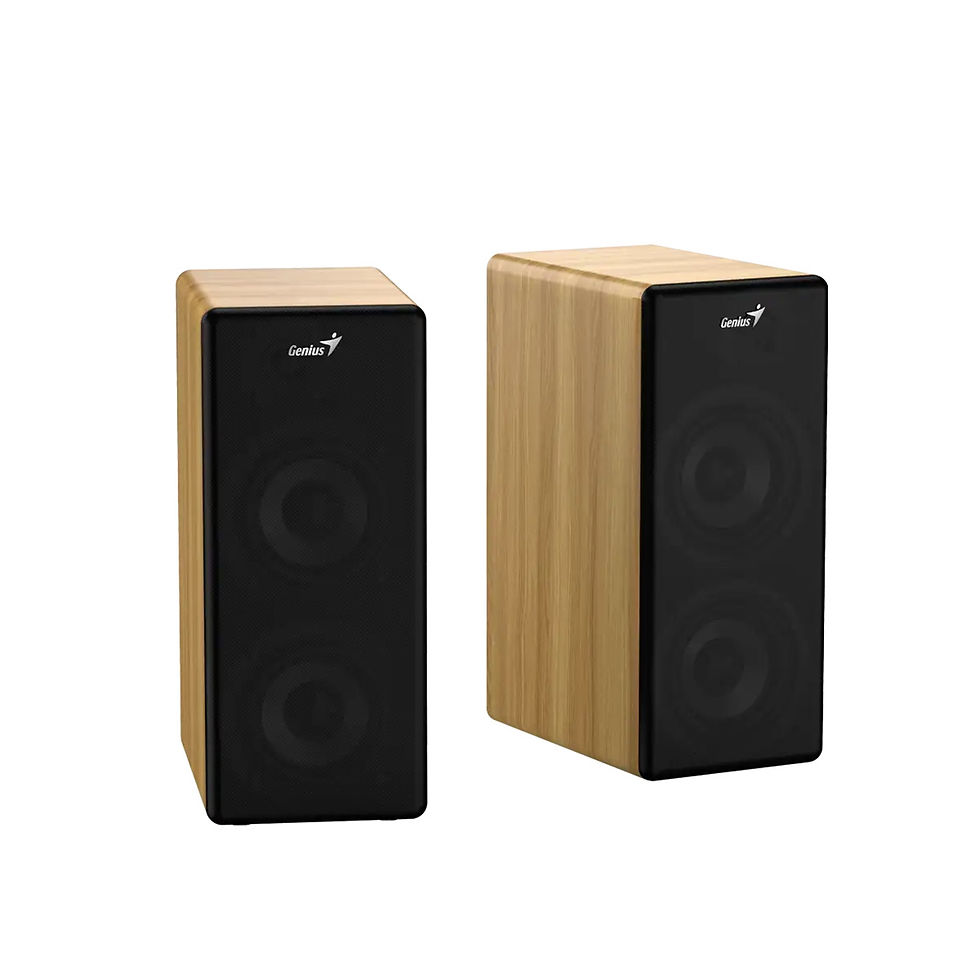 Thumbnail: Genius SP-HF1220BT 45W RMS, Bluetooth 2-Way Wood Speakers, Bluetooth, 3.5mm